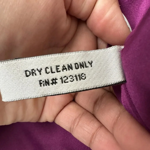 Walter 100% Silk Babydoll Dress Sz 4 Purple Ruffle Tiered Empire Waist Romantic - Picture 14 of 15